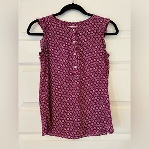 LOFT Sleeveless Magenta Blouse